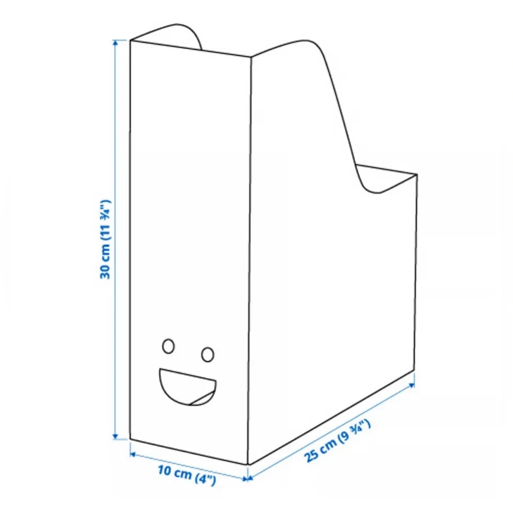 White IKEA Magazine File Holder